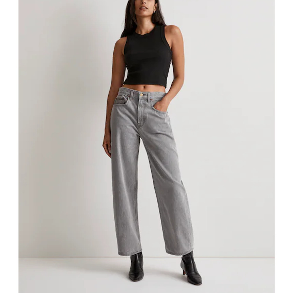 Women's Gray Flare Jeans